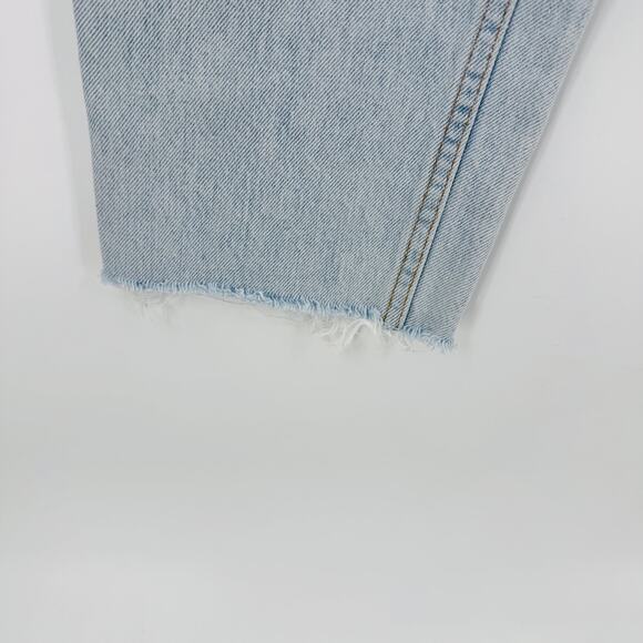 Vintage Levi’s Orange Tab High Rise Straight Leg Jeans 8 Long Light Wash - Picture 8 of 9